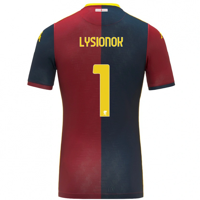 Danxen Mujer Camiseta Ernestas Lysionok #1 Rojo Azul Real 1ª Equipación 2025/26 La Camisa