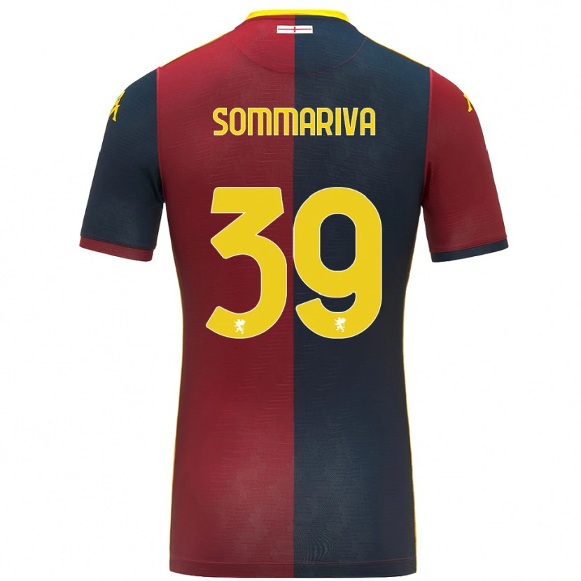 Danxen Mujer Camiseta Daniele Sommariva #39 Rojo Azul Real 1ª Equipación 2025/26 La Camisa