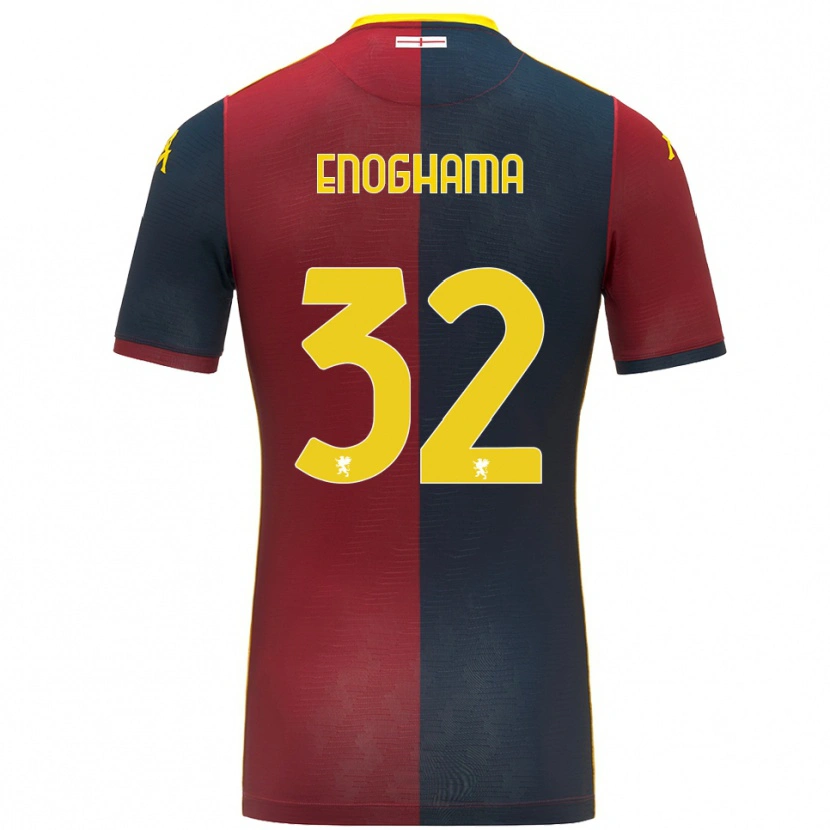 Danxen Mujer Camiseta Isaac Enoghama #32 Rojo Azul Real 1ª Equipación 2025/26 La Camisa
