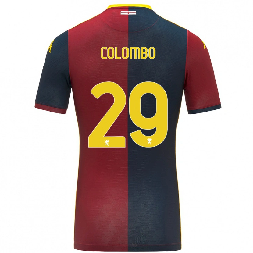 Danxen Mujer Camiseta Lorenzo Colombo #29 Rojo Azul Real 1ª Equipación 2025/26 La Camisa