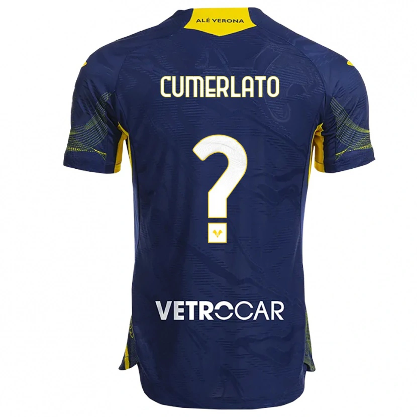 Danxen Mujer Camiseta Pietro Cumerlato #0 Marino Amarillo 1ª Equipación 2025/26 La Camisa