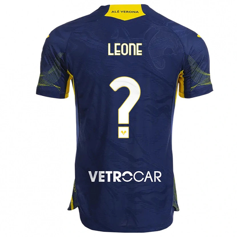 Danxen Mujer Camiseta Gaetano Leone #0 Marino Amarillo 1ª Equipación 2025/26 La Camisa
