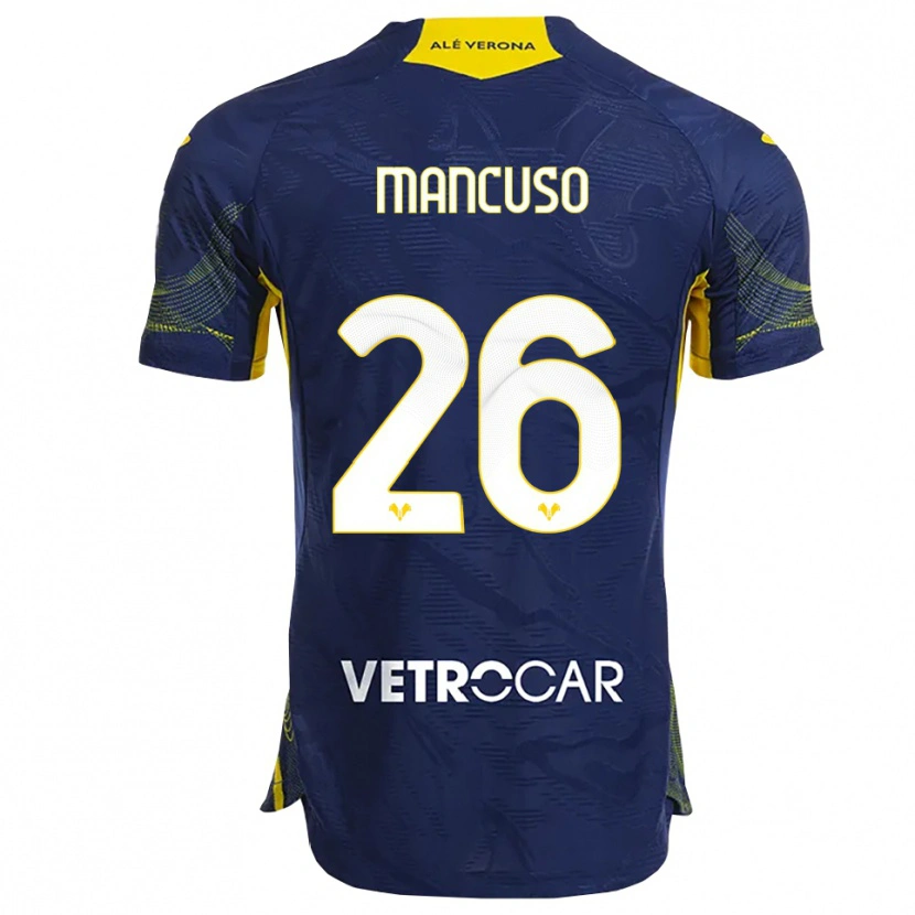 Danxen Mujer Camiseta Giulia Mancuso #26 Marino Amarillo 1ª Equipación 2025/26 La Camisa