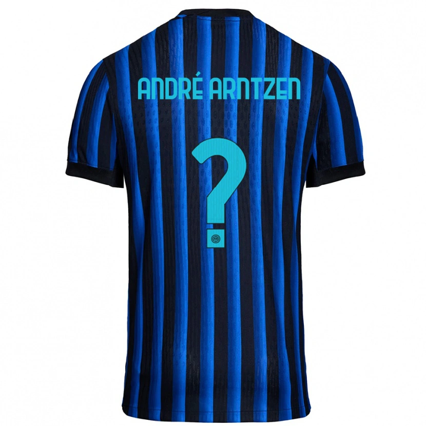 Danxen Mujer Camiseta Matheo André Arntzen #0 Negro Azul 1ª Equipación 2025/26 La Camisa