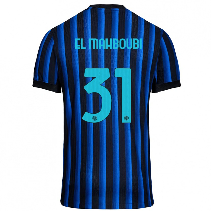 Danxen Mujer Camiseta Anas El Mahboubi #31 Negro Azul 1ª Equipación 2025/26 La Camisa