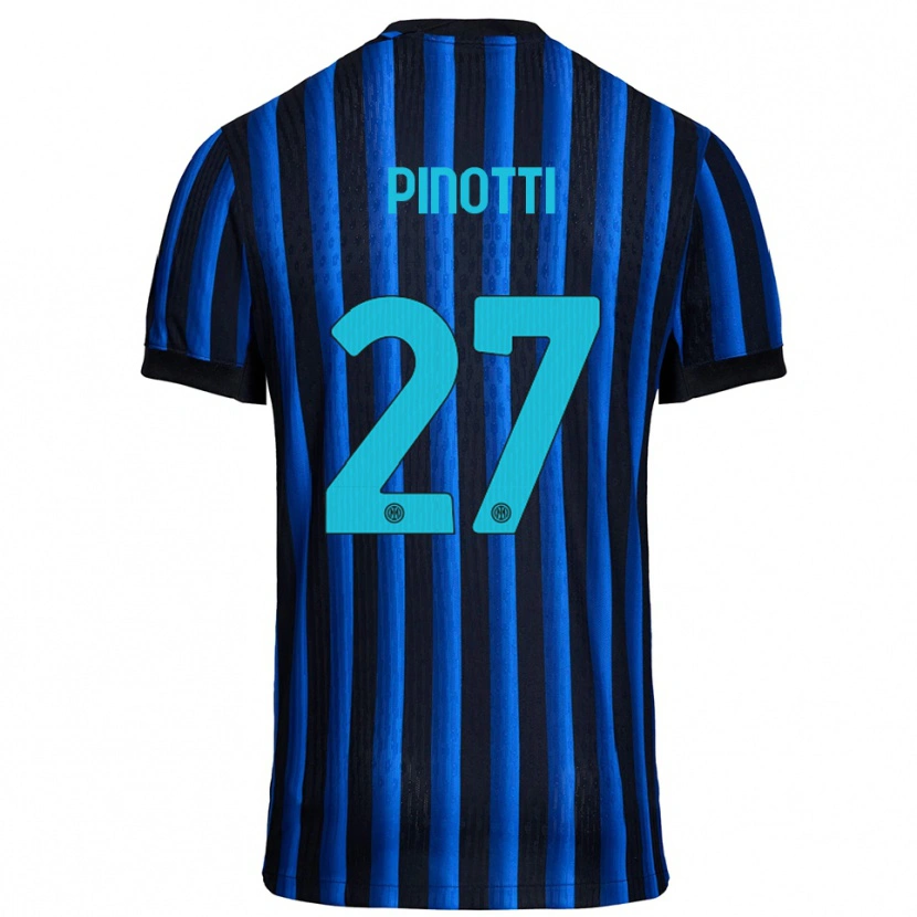 Danxen Mujer Camiseta Manuel Pinotti #27 Negro Azul 1ª Equipación 2025/26 La Camisa