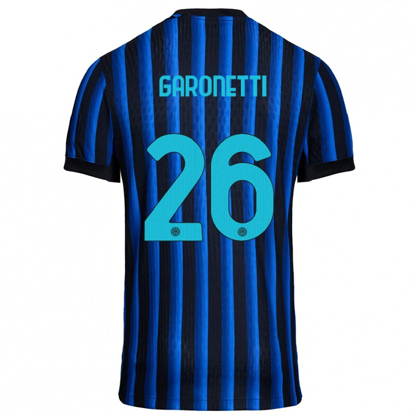 Danxen Mujer Camiseta Gabriele Garonetti #26 Negro Azul 1ª Equipación 2025/26 La Camisa