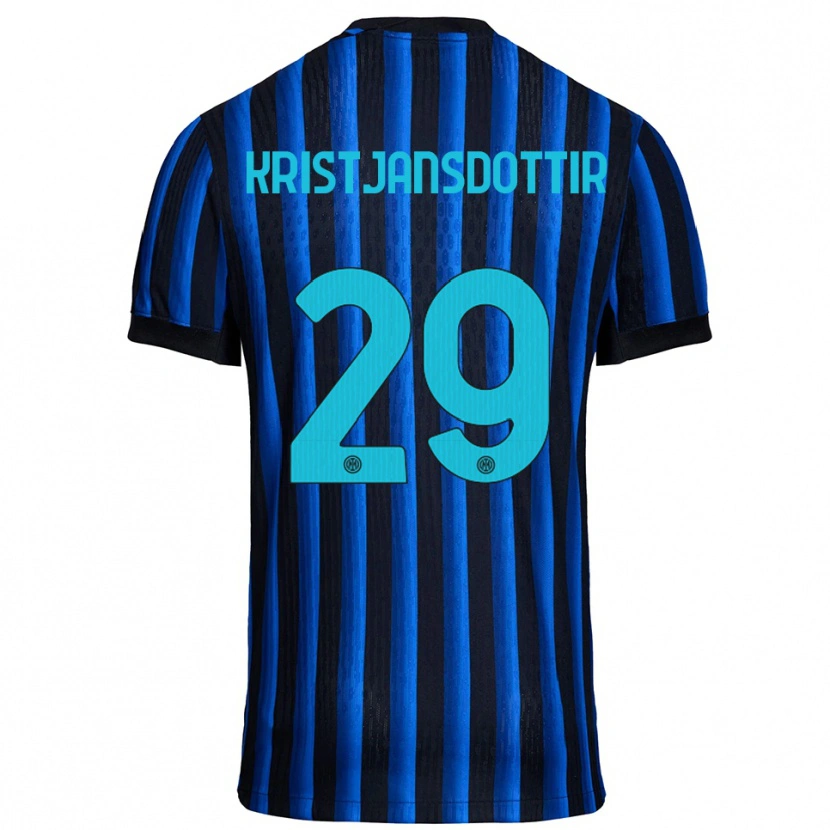 Danxen Mujer Camiseta Anna Bjork Kristjansdottir #29 Negro Azul 1ª Equipación 2025/26 La Camisa