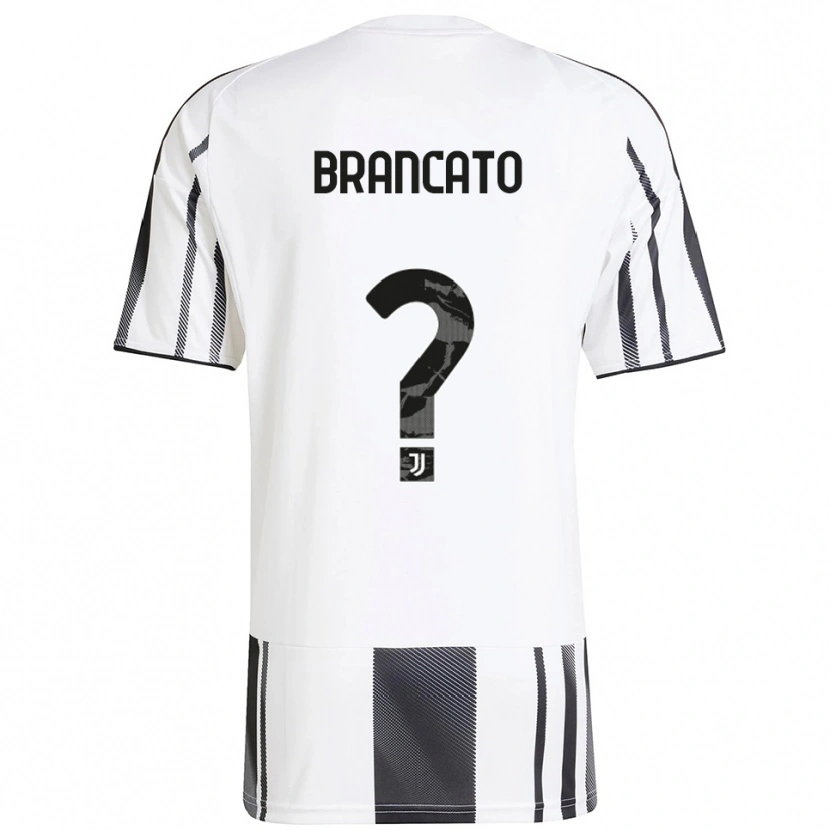 Danxen Mujer Camiseta Alessandro Brancato #0 Blanco Negro 1ª Equipación 2025/26 La Camisa
