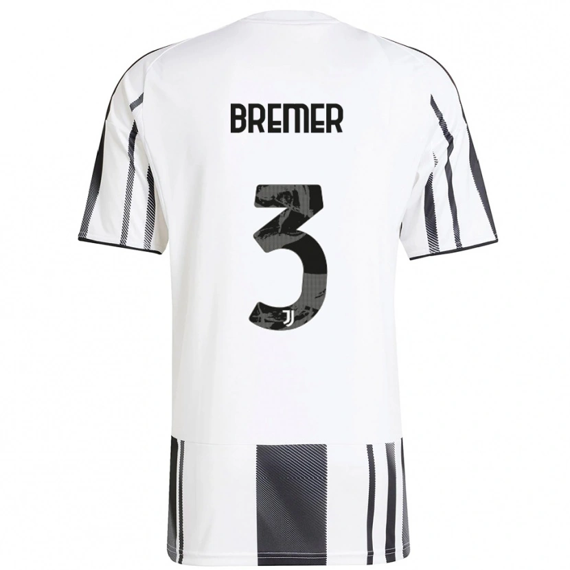 Danxen Mujer Camiseta Bremer #3 Blanco Negro 1ª Equipación 2025/26 La Camisa