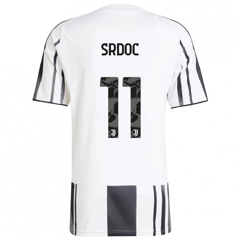 Danxen Mujer Camiseta Ivano Srdoc #11 Blanco Negro 1ª Equipación 2025/26 La Camisa
