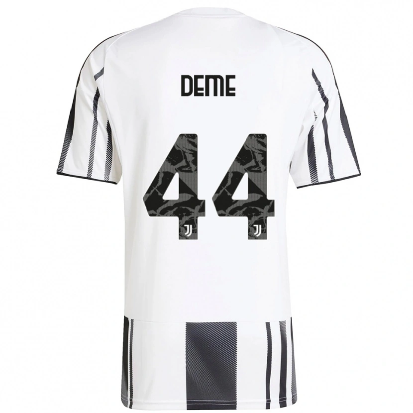 Danxen Mujer Camiseta Serigne Deme #44 Blanco Negro 1ª Equipación 2025/26 La Camisa