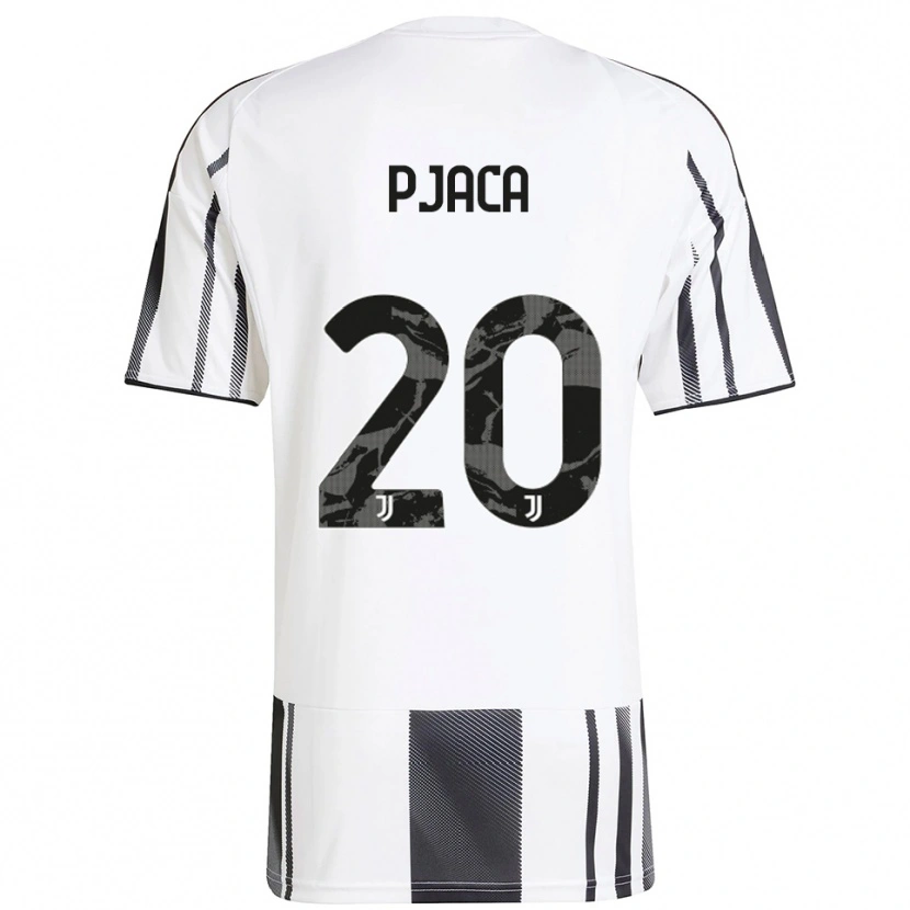 Danxen Mujer Camiseta Marko Pjaca #20 Blanco Negro 1ª Equipación 2025/26 La Camisa