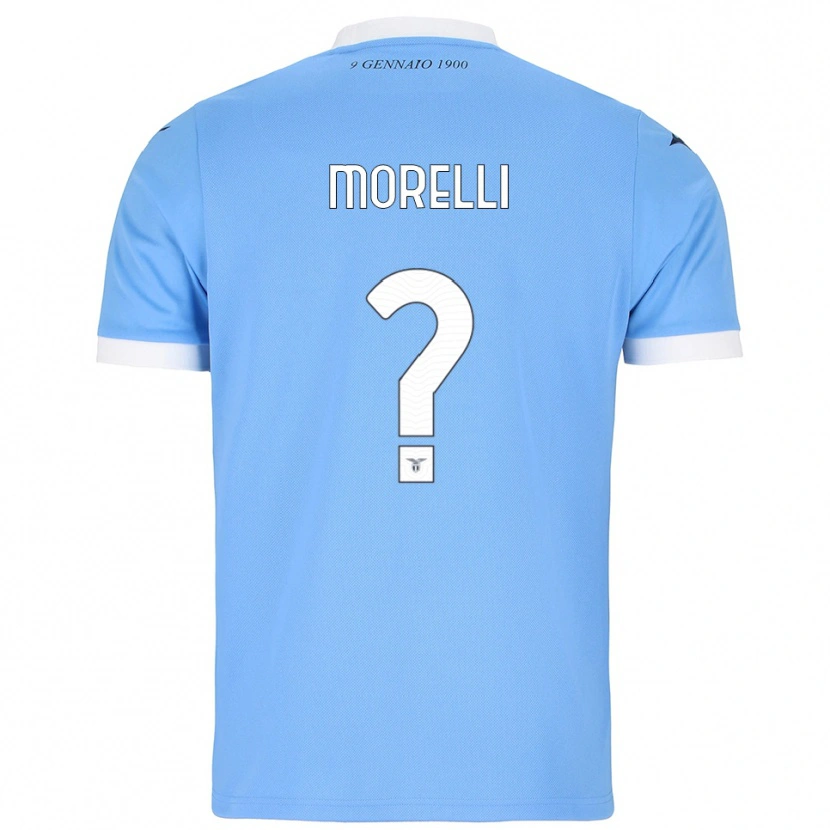 Danxen Mujer Camiseta Manuel Morelli #0 Azul Cielo Blanco 1ª Equipación 2025/26 La Camisa