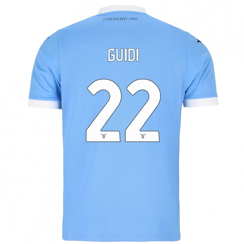 Danxen Mujer Camiseta Emma Guidi #22 Azul Cielo Blanco 1ª Equipación 2025/26 La Camisa