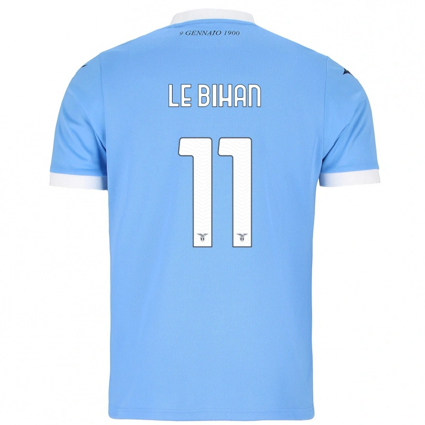 Danxen Mujer Camiseta Clarisse Agathe Le Bihan #11 Azul Cielo Blanco 1ª Equipación 2025/26 La Camisa