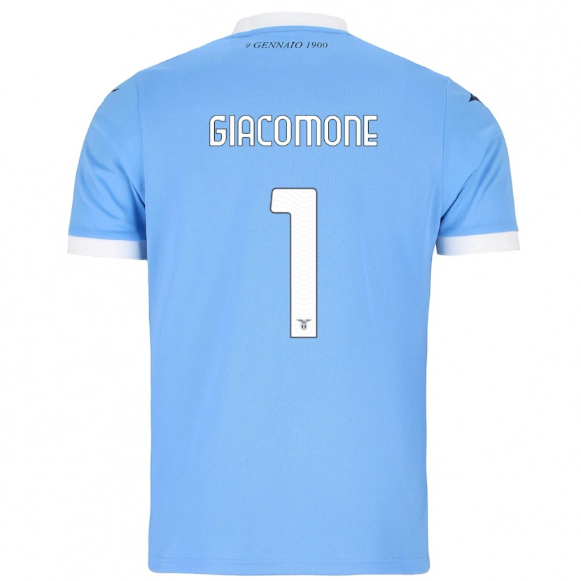 Danxen Mujer Camiseta Giacomo Giacomone #1 Azul Cielo Blanco 1ª Equipación 2025/26 La Camisa