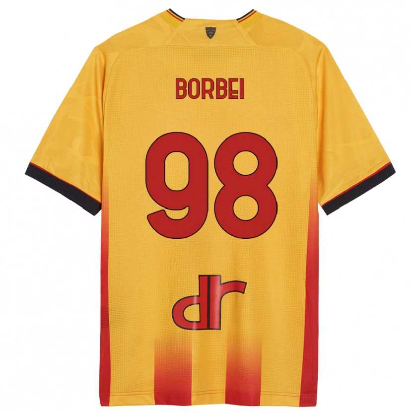 Danxen Mujer Camiseta Alexandru Borbei #98 Amarillo Naranja 1ª Equipación 2025/26 La Camisa