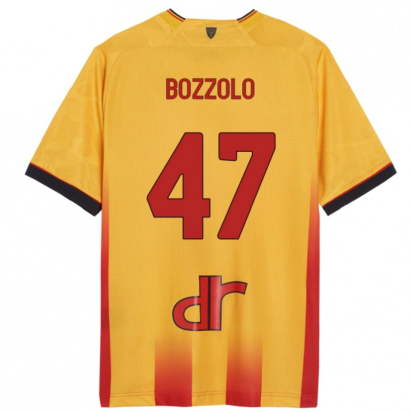 Danxen Mujer Camiseta Alessandro Bozzolo #47 Amarillo Naranja 1ª Equipación 2025/26 La Camisa