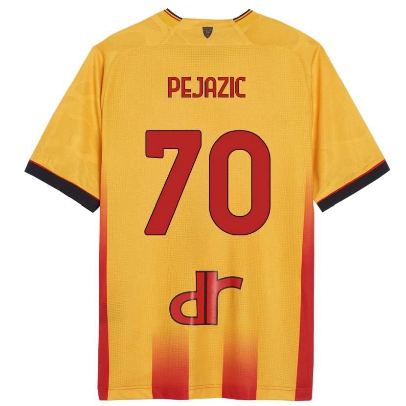 Danxen Mujer Camiseta Mario Pejazic #70 Amarillo Naranja 1ª Equipación 2025/26 La Camisa