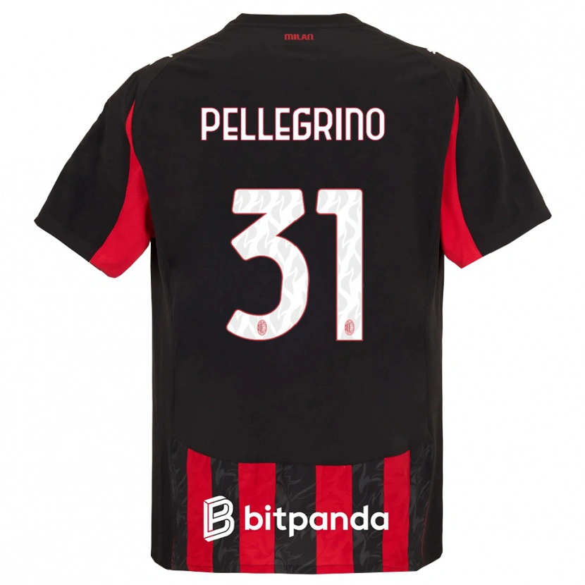 Danxen Mujer Camiseta Marco Pellegrino #31 Rojo Negro 1ª Equipación 2025/26 La Camisa