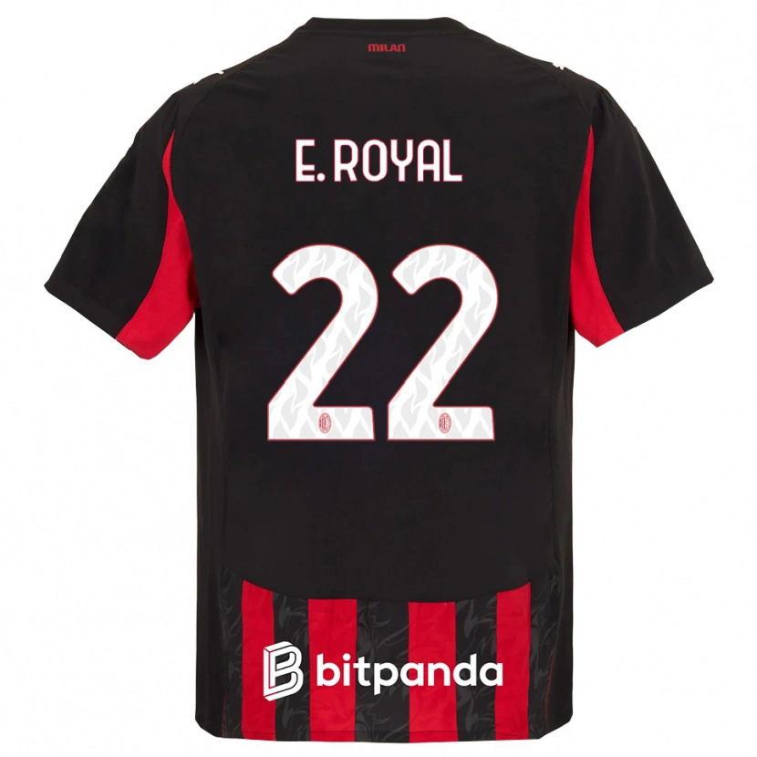 Danxen Mujer Camiseta Emerson Royal #22 Rojo Negro 1ª Equipación 2025/26 La Camisa
