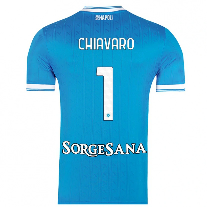 Danxen Mujer Camiseta Kelly Chiavaro #1 Azul Cielo Blanco 1ª Equipación 2025/26 La Camisa