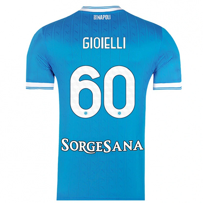 Danxen Mujer Camiseta Francesco Gioielli #60 Azul Cielo Blanco 1ª Equipación 2025/26 La Camisa