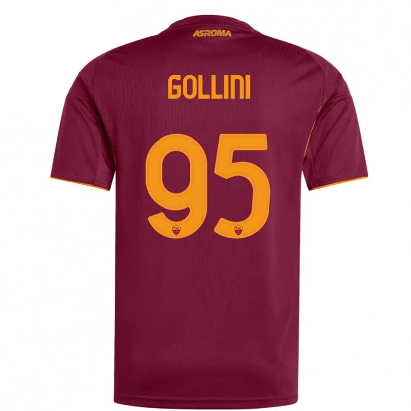 Danxen Mujer Camiseta Pierluigi Gollini #95 Borgoña Naranja 1ª Equipación 2025/26 La Camisa