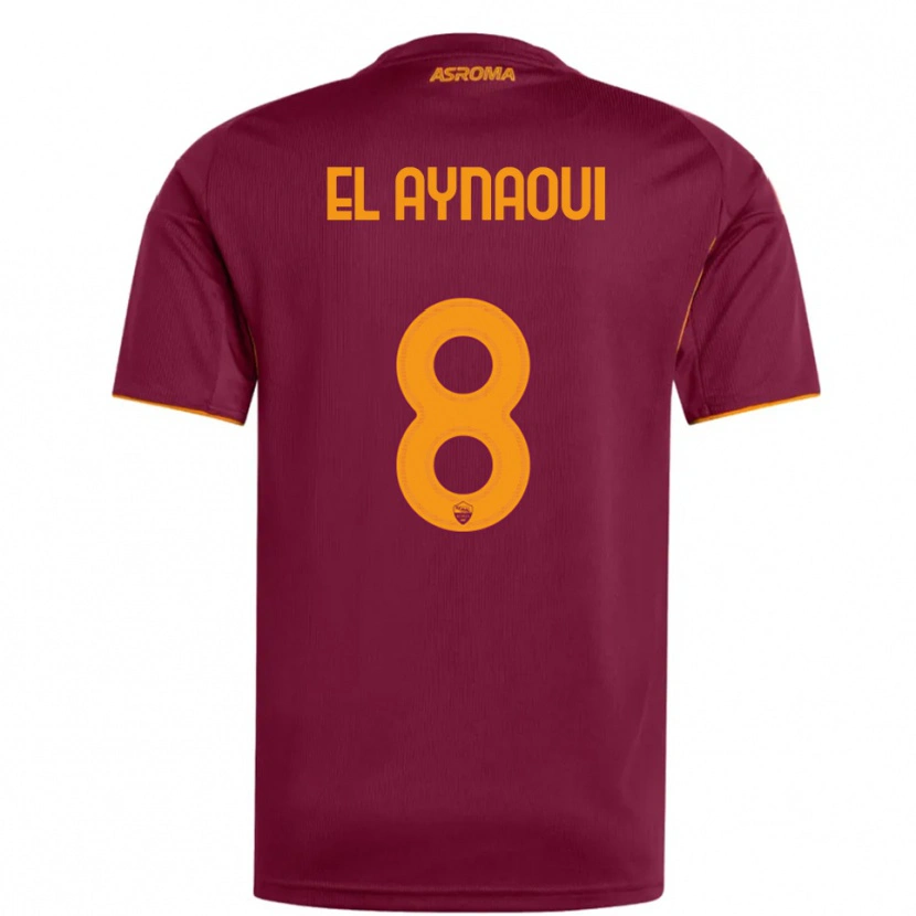 Danxen Mujer Camiseta Neil El Aynaoui #8 Borgoña Naranja 1ª Equipación 2025/26 La Camisa