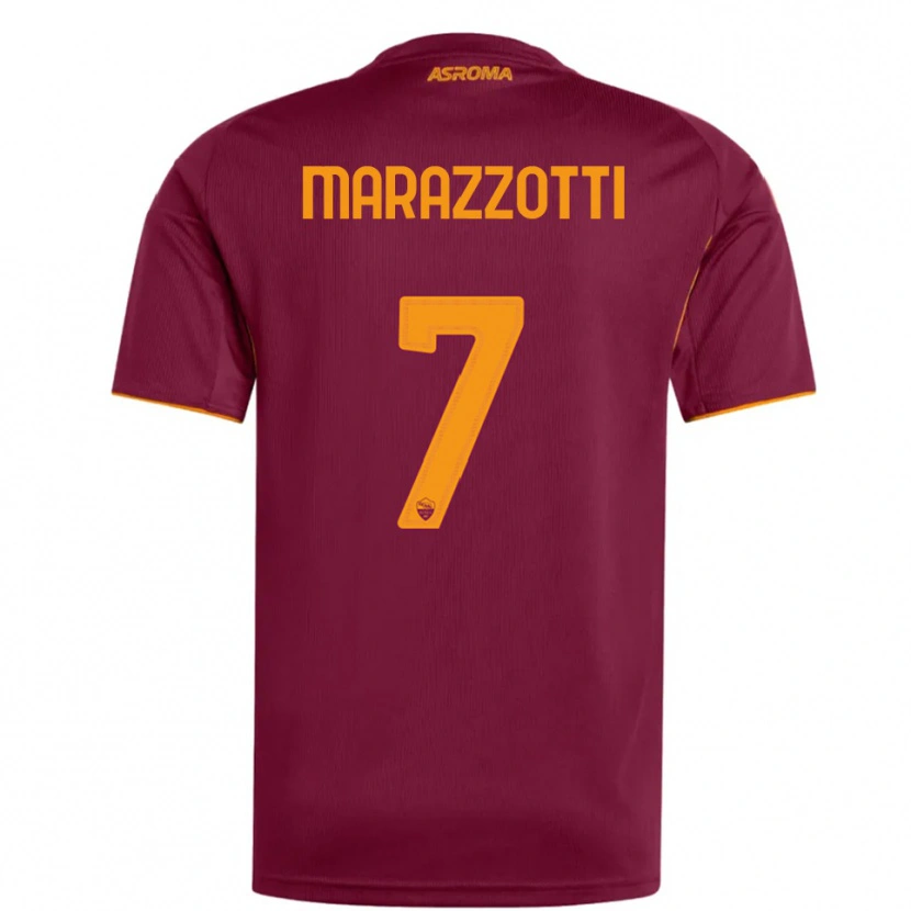 Danxen Mujer Camiseta Fabrizio Marazzotti #7 Borgoña Naranja 1ª Equipación 2025/26 La Camisa