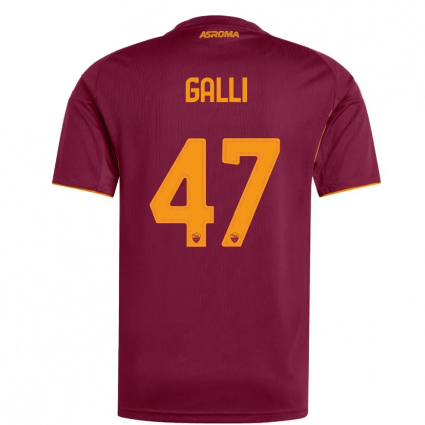 Danxen Mujer Camiseta Giulia Galli #47 Borgoña Naranja 1ª Equipación 2025/26 La Camisa