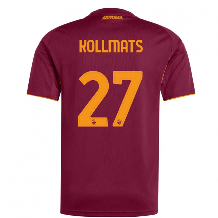Danxen Mujer Camiseta Beata Kollmats #27 Borgoña Naranja 1ª Equipación 2025/26 La Camisa