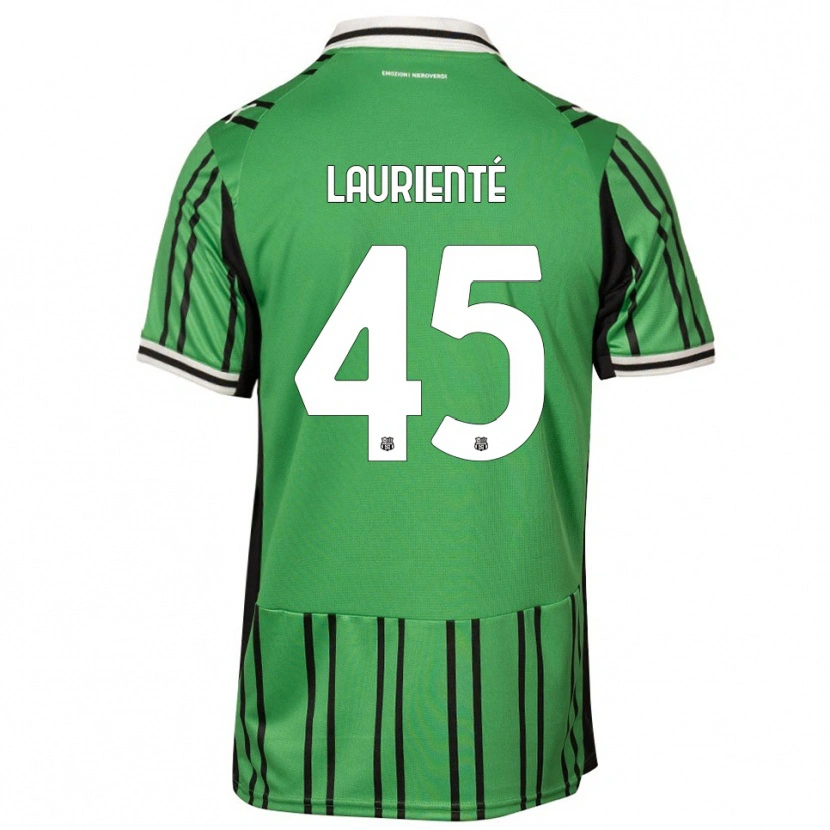 Danxen Mujer Camiseta Armand Laurienté #45 Verde Negro 1ª Equipación 2025/26 La Camisa