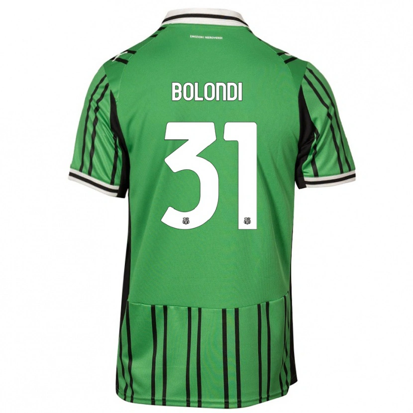 Danxen Mujer Camiseta Francesco Bolondi #31 Verde Negro 1ª Equipación 2025/26 La Camisa
