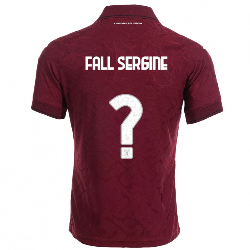 Danxen Mujer Camiseta Fallou Fall Sergine #0 Borgoña Blanco 1ª Equipación 2025/26 La Camisa