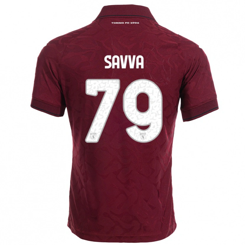 Danxen Mujer Camiseta Zanos Savva #79 Borgoña Blanco 1ª Equipación 2025/26 La Camisa