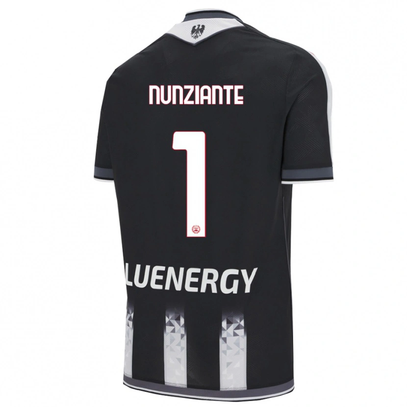 Danxen Mujer Camiseta Alessandro Nunziante #1 Negro Blanco 1ª Equipación 2025/26 La Camisa