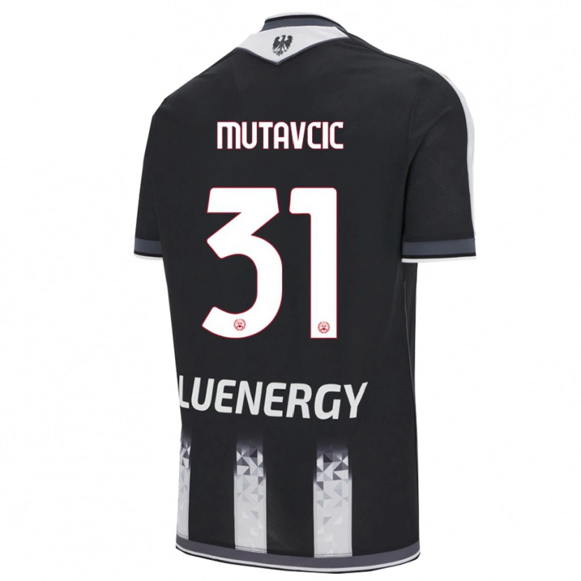 Danxen Mujer Camiseta Jan Mutavcic #31 Negro Blanco 1ª Equipación 2025/26 La Camisa
