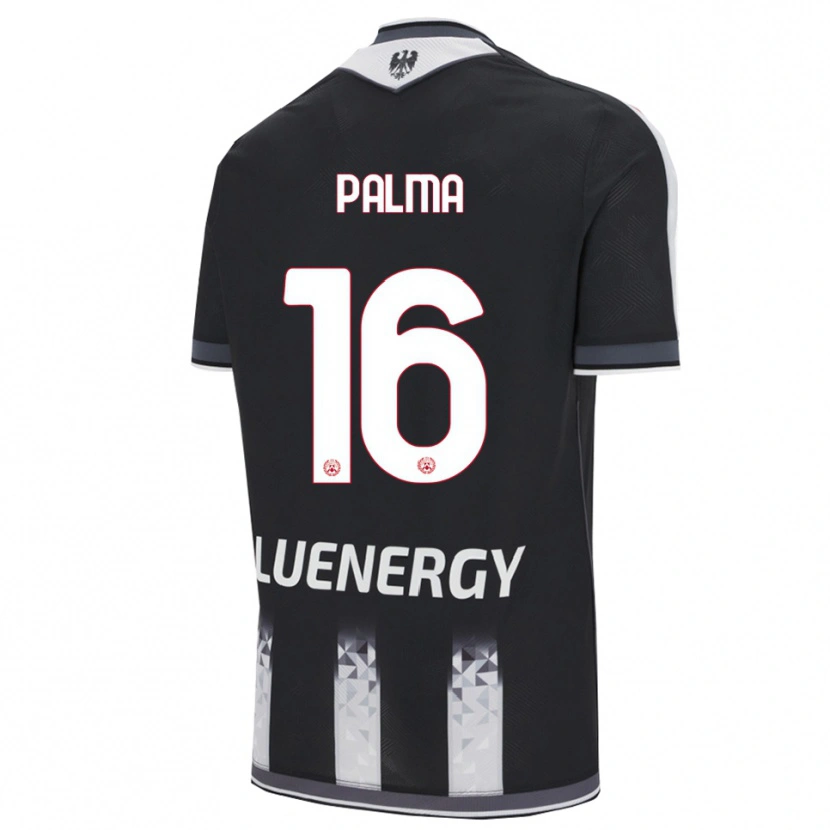 Danxen Mujer Camiseta Matteo Palma #16 Negro Blanco 1ª Equipación 2025/26 La Camisa