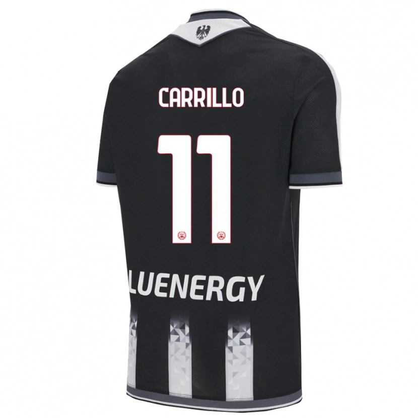 Danxen Mujer Camiseta Pietro Carrillo #11 Negro Blanco 1ª Equipación 2025/26 La Camisa