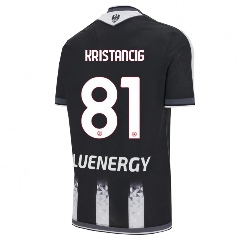 Danxen Mujer Camiseta Luca Kristancig #81 Negro Blanco 1ª Equipación 2025/26 La Camisa