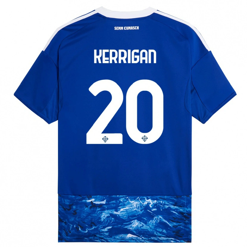 Danxen Mujer Camiseta Liam Kerrigan #20 Azul Blanco 1ª Equipación 2025/26 La Camisa