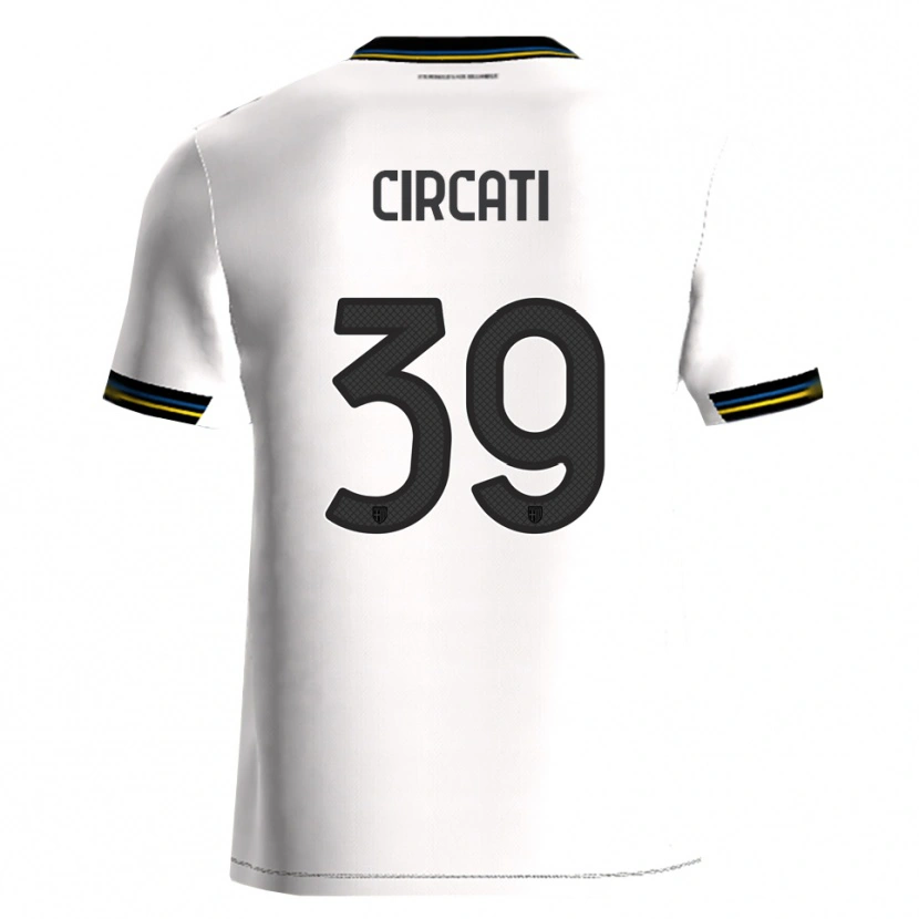 Danxen Mujer Camiseta Alessandro Circati #39 Blanco Negro 1ª Equipación 2025/26 La Camisa