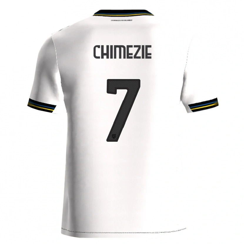 Danxen Mujer Camiseta Giorgio Chimezie #7 Blanco Negro 1ª Equipación 2025/26 La Camisa