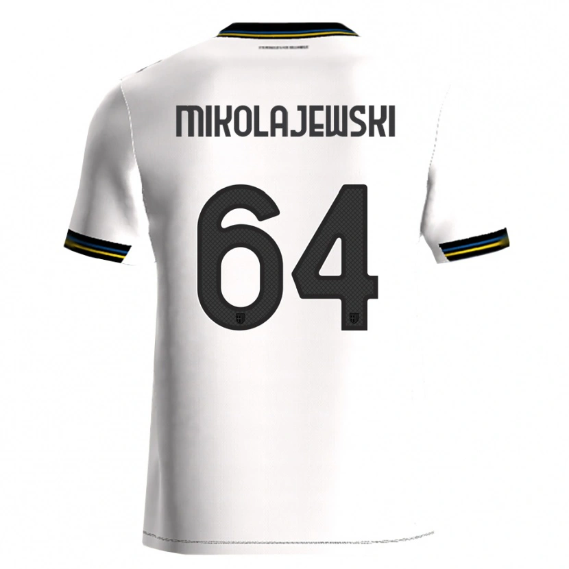 Danxen Mujer Camiseta Daniel Mikolajewski #64 Blanco Negro 1ª Equipación 2025/26 La Camisa