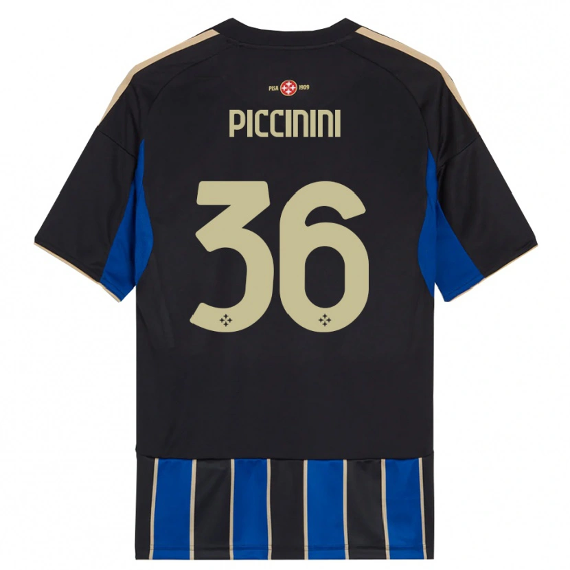 Danxen Mujer Camiseta Gabriele Piccinini #36 Negro Azul 1ª Equipación 2025/26 La Camisa