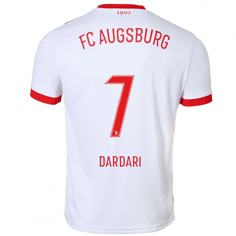 Danxen Mujer Camiseta Aiman Dardari #7 Blanco Rojo 1ª Equipación 2025/26 La Camisa