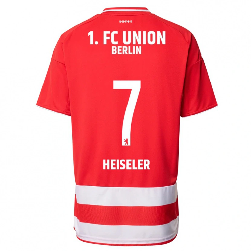 Danxen Mujer Camiseta Lisa Heiseler #7 Rojo Blanco 1ª Equipación 2025/26 La Camisa