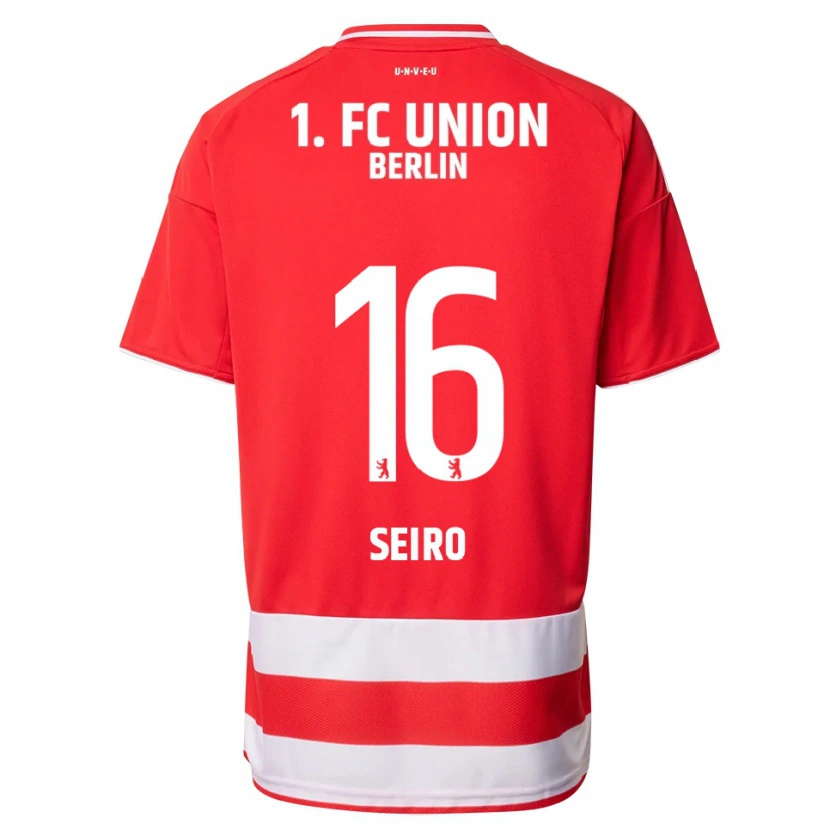 Danxen Mujer Camiseta Elli Seiro #16 Rojo Blanco 1ª Equipación 2025/26 La Camisa